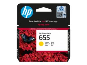 HP 655 ink cartridge yellow 600p