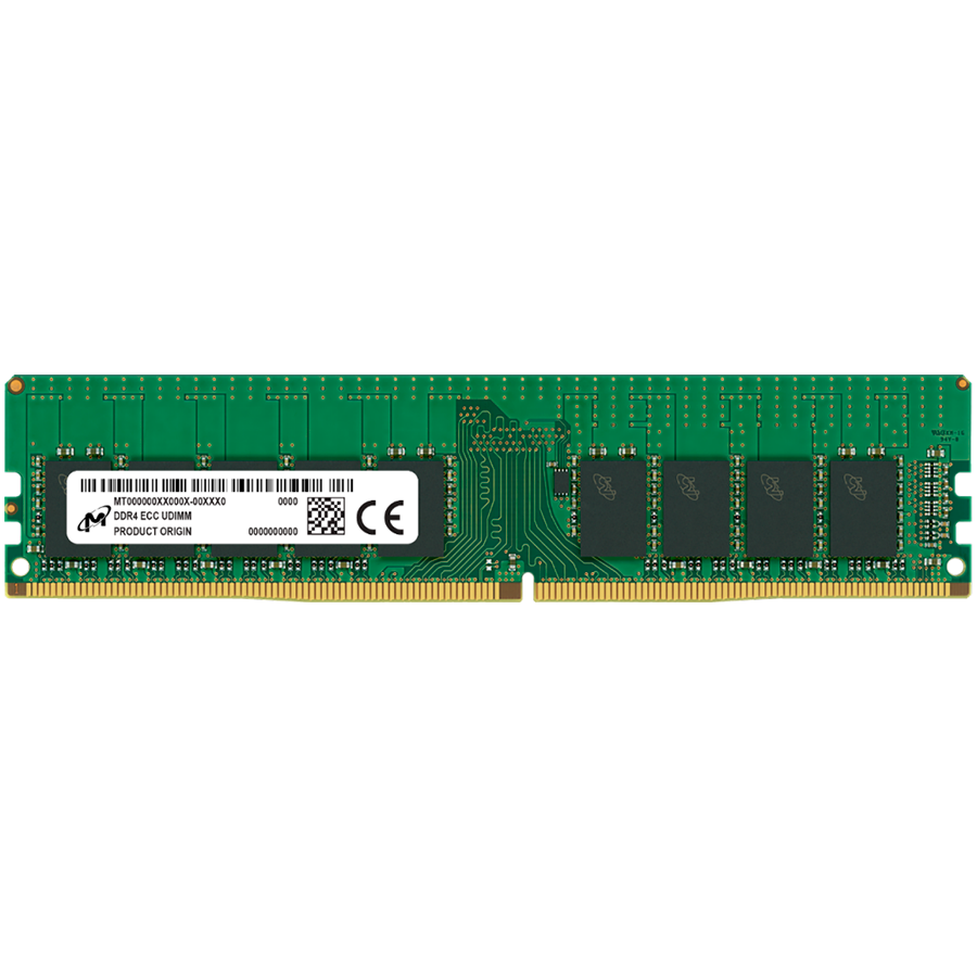 Micron DDR4 ECC UDIMM 16GB 1Rx8