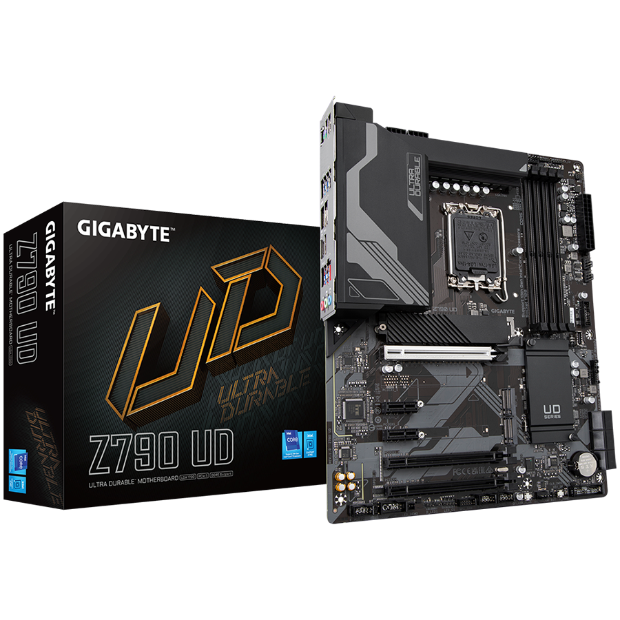 GIGABYTE Mainboard Desktop Z790 UD (LGA1700,4xDDR5,1xHDMI,1xDP,2.5GLAN,1xPCI-Ex