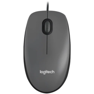 LOGITECH M100 Corded Mouse - BLACK