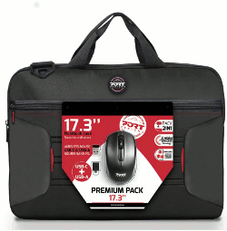 Port premium pack torba 17,3" + bežični miš, crna