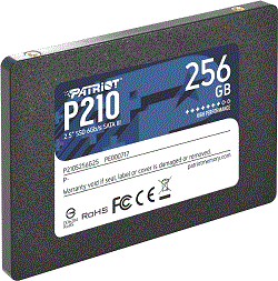 Patriot SSD P210 R530/W400, 256GB, 7mm, 2.5"