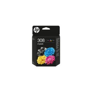 SUP INK HP 6L6S6UE no. 308 Black/Tri-Color Combo 2-Pack
