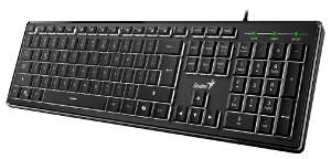 Genius SlimStar 820, tipkovnica, USB, crna