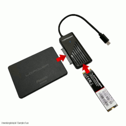 USB-C adapter za 2,5“ SATA HDD/SSD i m.2 NvME
