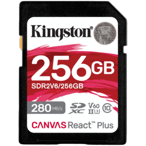 Kingston 256GB SDXC Canvas React Plus