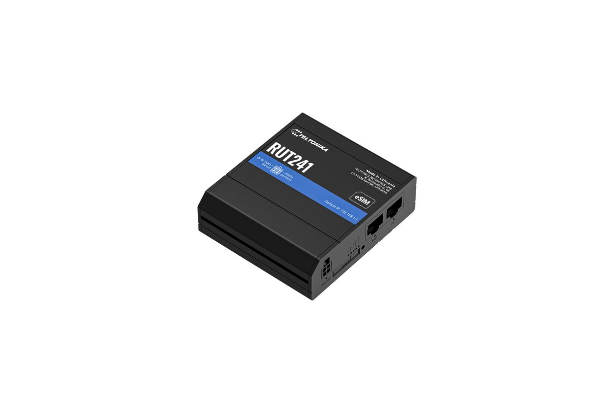 TELTONIKA Router 4G Industrijski 1 x SIM 1 x eSIM WiFi 2x100Mb port