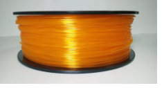 PLA filament 1.75 mm, 1 kg, transparent orange