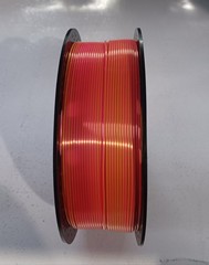 Silk PLA filament 1.75 mm, 1 kg, pink/gold