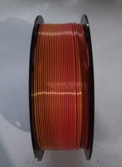 Silk PLA filament 1.75 mm, 1 kg, red/gold