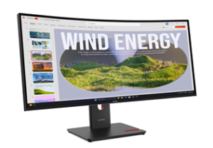 Lenovo T34WD-40 WQHD VA, HDMI, DP, USB-C, curved