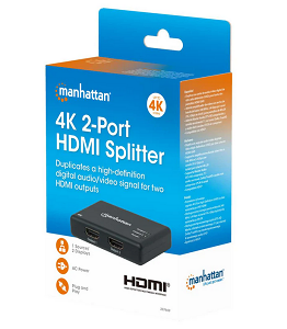 Manhattan HDMI splitter 4K@30Hz 2-Port