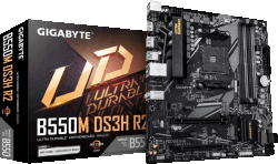Gigabyte B550M-DS3H R2, AM4, S3, U3, mATX