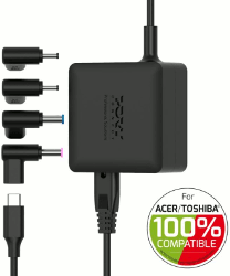 Port punjač 65W GaN2 USB-C ACER/TOSHIBA 4 nastavka