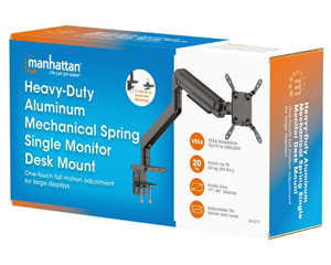 Manhattan nosač za monitor 17"- 49", 20kg, crni